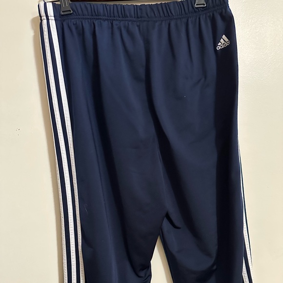 Adidas Women’s Navy With White Stripes Athletic Pants, Size L - Picture 4 of 11